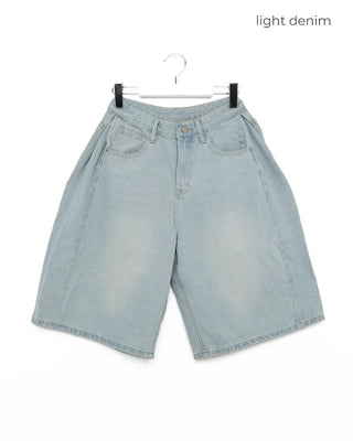 Vintage Wash Bermuda Denim