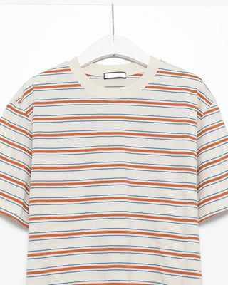 Trendy striped short-sleeved T-shirt