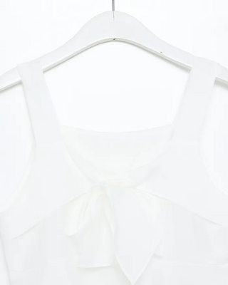 Ribbon frill sleeveless