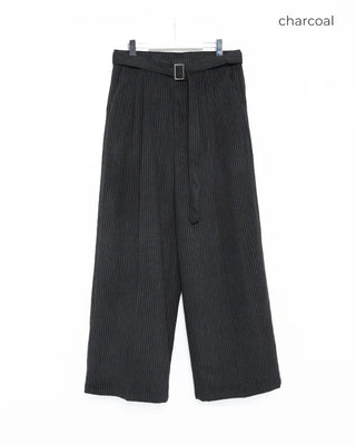 Striped belt slacks