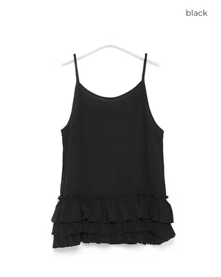 Frilled tunic camisole dress