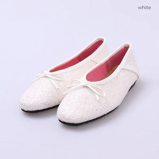 Sequin flat shoes