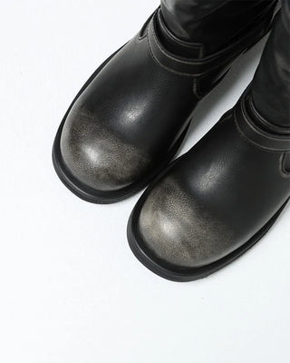 Buckle Point Mid-Calf Boots