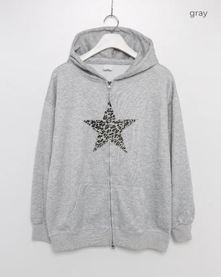 Leopard Star Hooded Parka