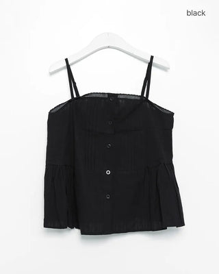 Shirred camisole blouse