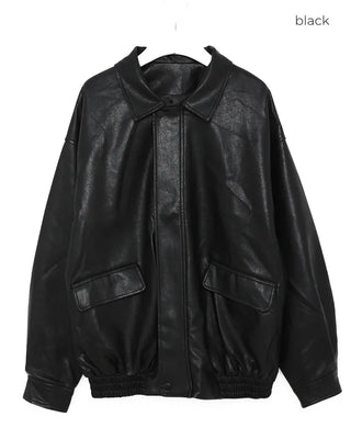 Colored leather jacket