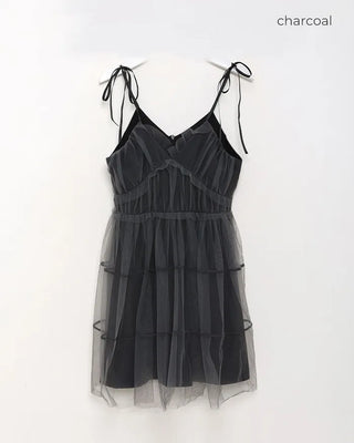 Chiffon layered mini dress