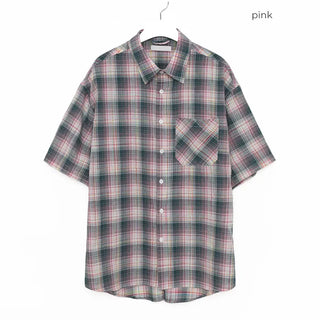 Checked half shirt