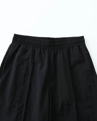 [1st Re-release] (ORIGINAL) Nylon Pintuck Wide Pants (black)