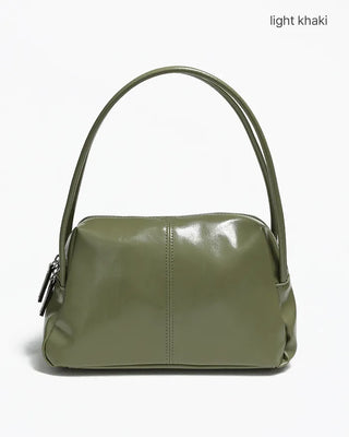 2-way center seam leather tote bag