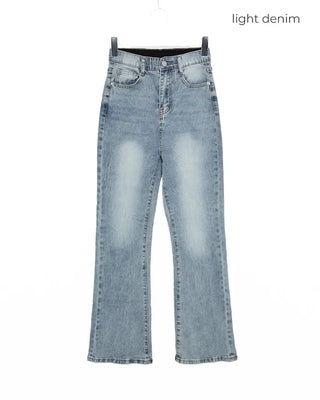 Bootcut banded denim
