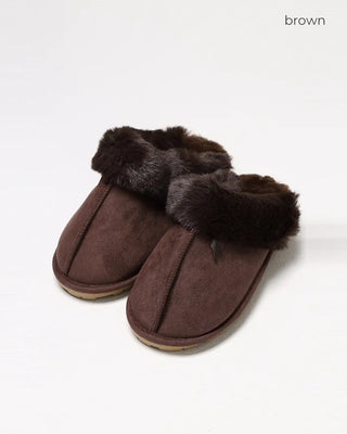 Fur Suede Mules