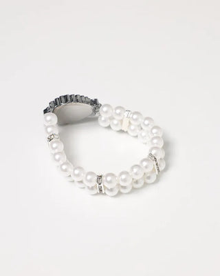 Heart Cubic Double Pearl Bracelet