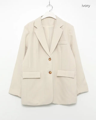 Tailored collar single overjacket