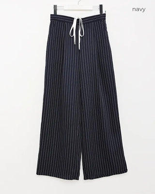 Two-tone pinstripe slacks