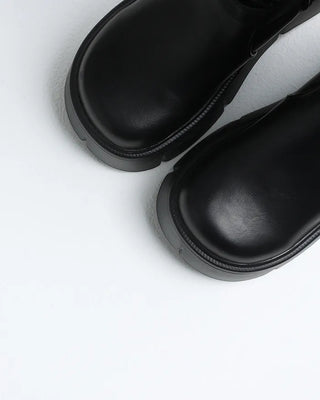 Two-buckle long boots
