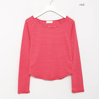 Raglan Sleeve Striped T-Shirt