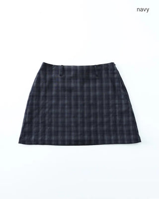 [1st Re-release] (ORIGINAL) Check A-line Mini Skirt