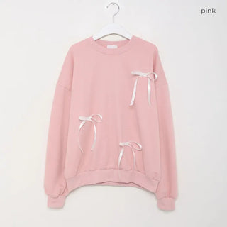 Ribbon detail sweatshirt