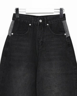 Hip HEAVEN Cut-Off Patch Balloon Jeans