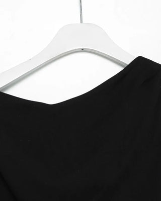 Asymmetrical Boat Neck Sleeveless T-Shirt