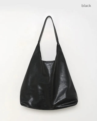 Square leather shoulder bag