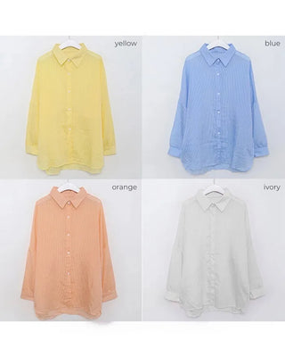 Loose-fit striped shirt