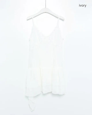 Asymmetrical Frill Bustier Dress