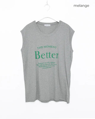 Better Lettering Sleeveless T-Shirt