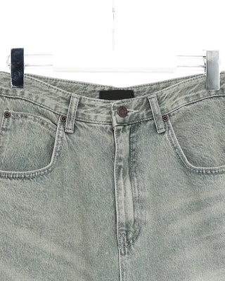 Super wide balloon green jeans