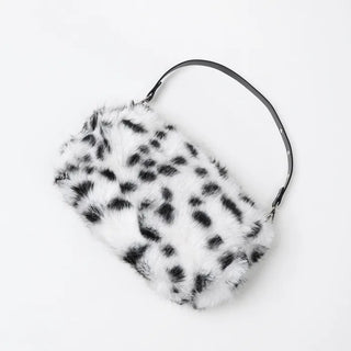 Leopard fur bag