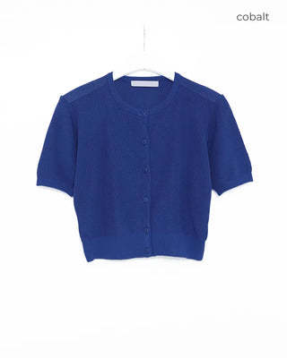 Round Summer Short-Sleeve Cardigan