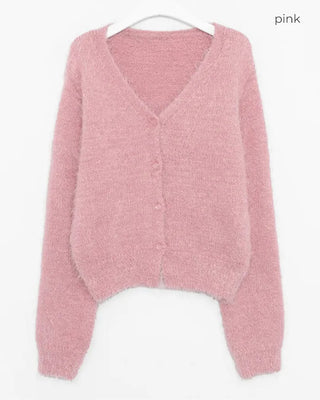 Fur cardigan