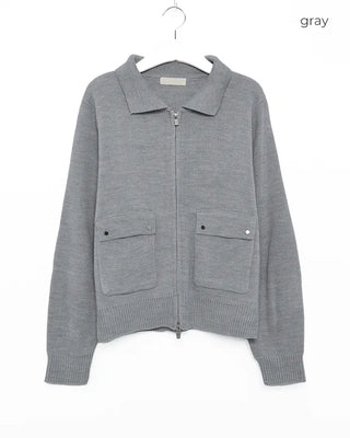 Colored double zip-up jacket