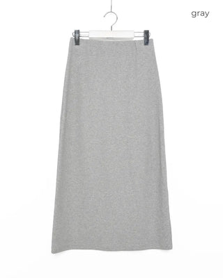Ribbed long skirt