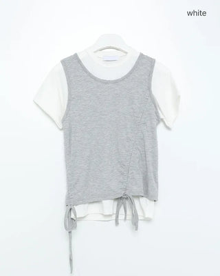 Drawstring Tank & T-Shirt Set
