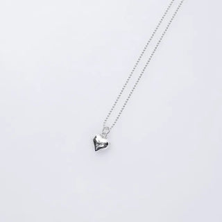 Silver heart necklace