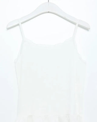 Long frill lace camisole