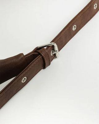 Side belt shoulder bag