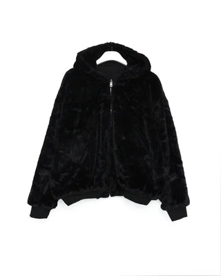 Oversized fur blouson
