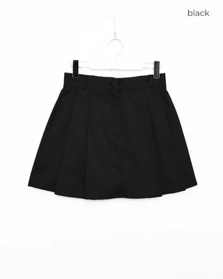 Pintuck mini skirt
