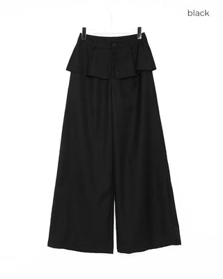 Layered slacks pants