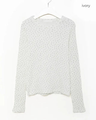 Floral waffle t-shirt