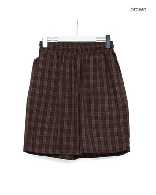 Checked Easy Shorts