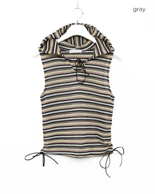 Border Hooded Sleeveless