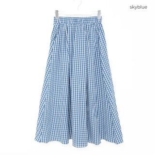 Checked ring skirt