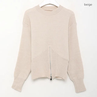 Half-zip knit