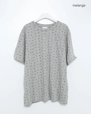 Flower Loose Fit Half Sleeve T-Shirt