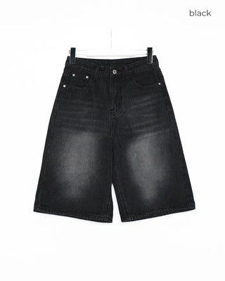 Denim Bermuda shorts