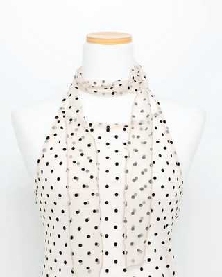 Dot Halter Layered Top